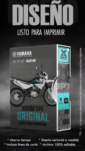 XTZ 125 DISEÑO EDITABLE