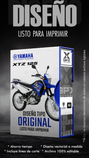 XTZ 125 DISEÑO EDITABLE