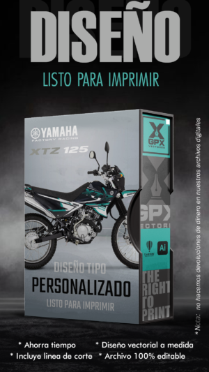 XTZ 125 DISEÑO EDITABLE