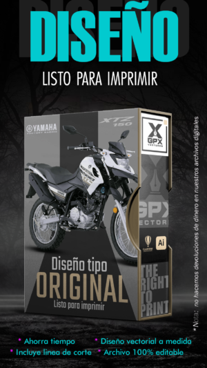 XTZ 150 DISEÑO EDITABLE