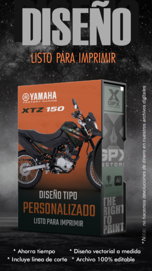 XTZ 150 DISEÑO EDITABLE