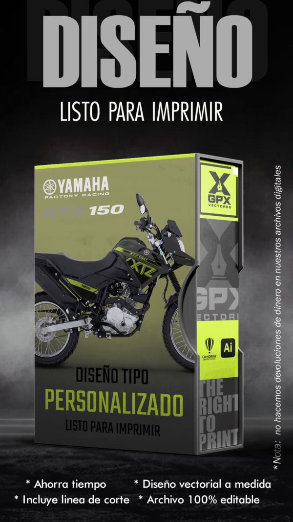 XTZ 150 DISEÑO EDITABLE