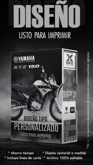 XTZ 150 franja dt XTZ 150 DISEÑO EDITABLE
