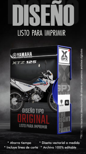 XTZ 125 DISEÑO EDITABLE