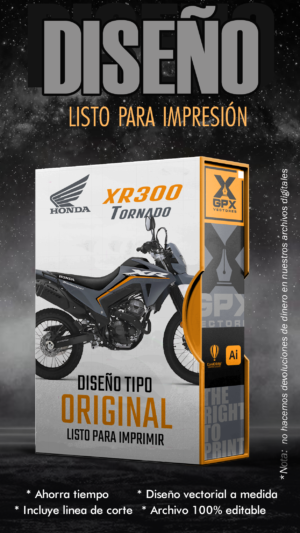 BOX XR 300 TORNADO DISEÑO EDITABLE
