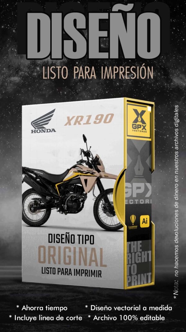XR 190 DISEÑO EDITABLE